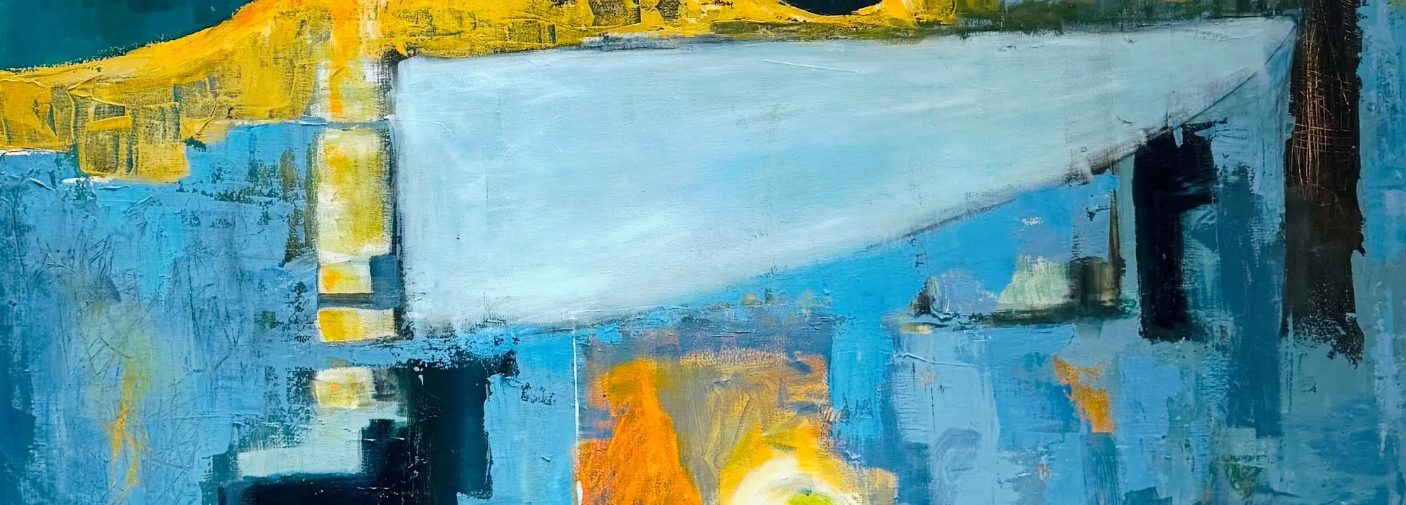Detail of the painting Umbral by Elsa Basil